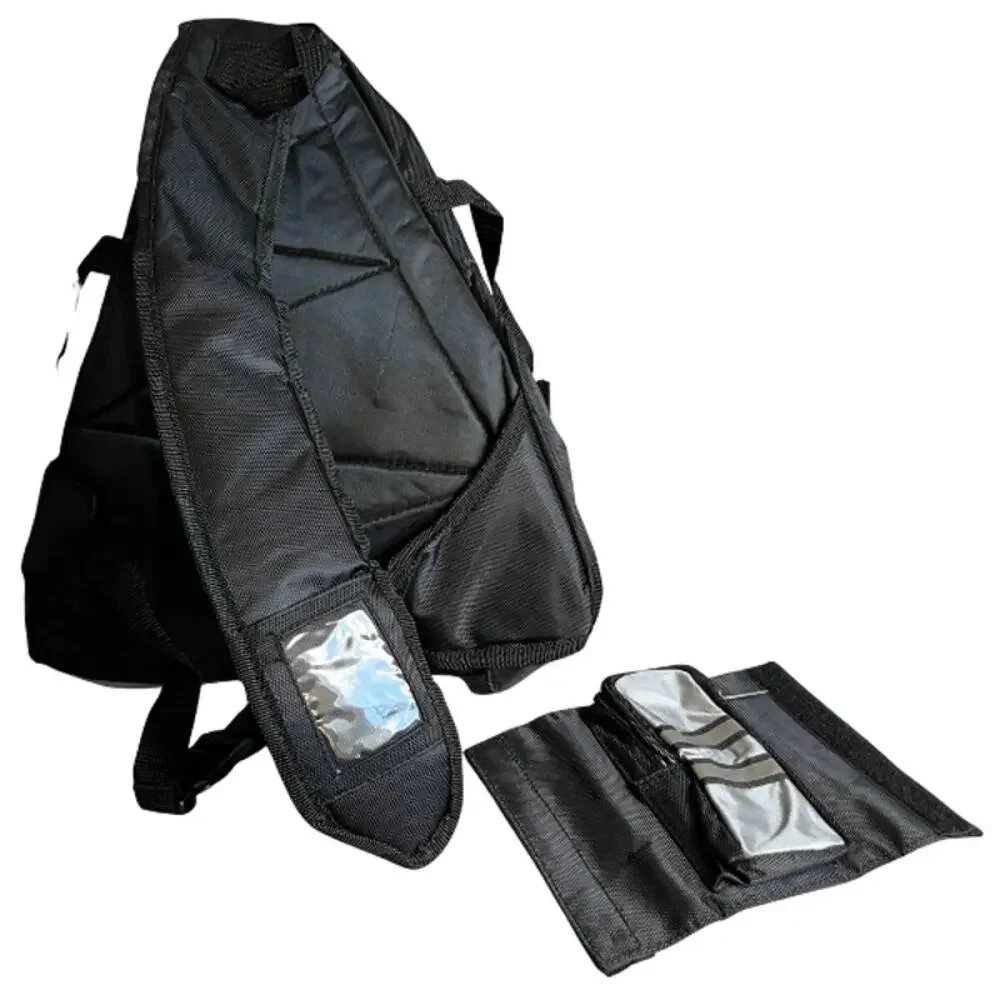 Fit to Fight Black and Grey Multicompartment Padded Strap Sling Backpack